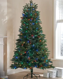Pre-Lit Mixed Pine Christmas Tree With Remote Control Lights, 8 Ft