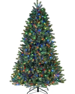 Pre-Lit Mixed Pine Dual Christmas Tree, 5 Ft