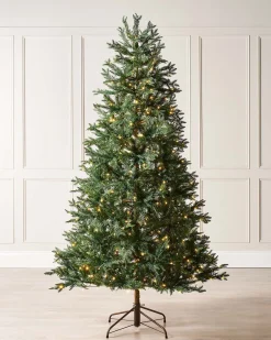 Pre-Lit Mixed Pine Natural Bark Christmas Tree, 6 Ft