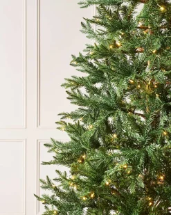 Pre-Lit Mixed Pine Natural Bark Christmas Tree, 6 Ft