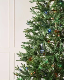 Pre-Lit Mixed Pine Natural Bark Christmas Tree, 7 Ft