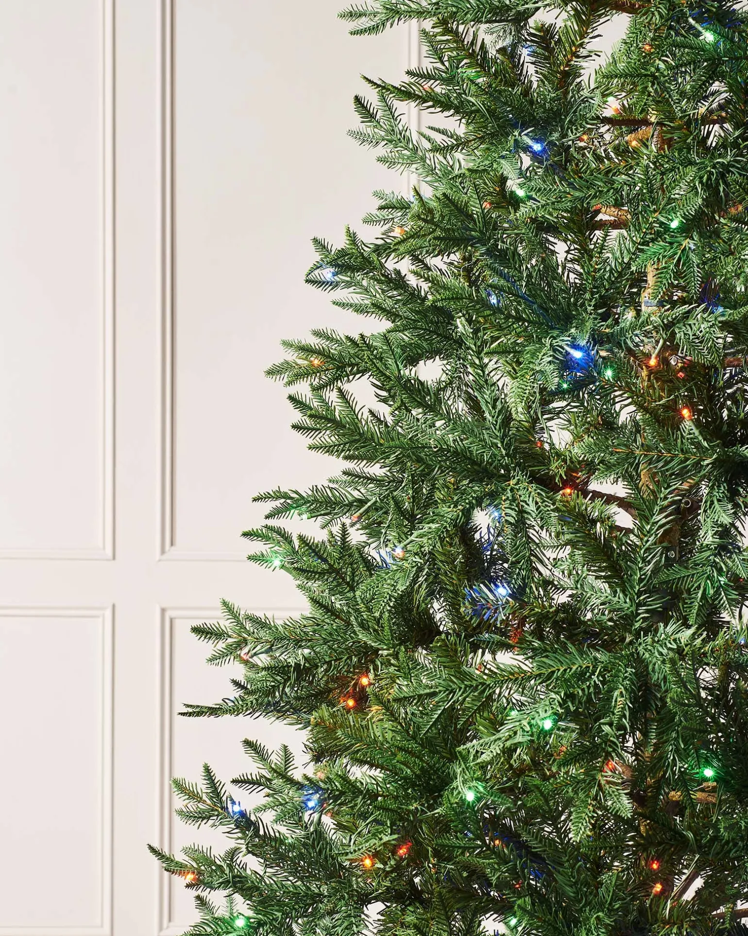 Pre-Lit Mixed Pine Natural Bark Christmas Tree, 7 Ft