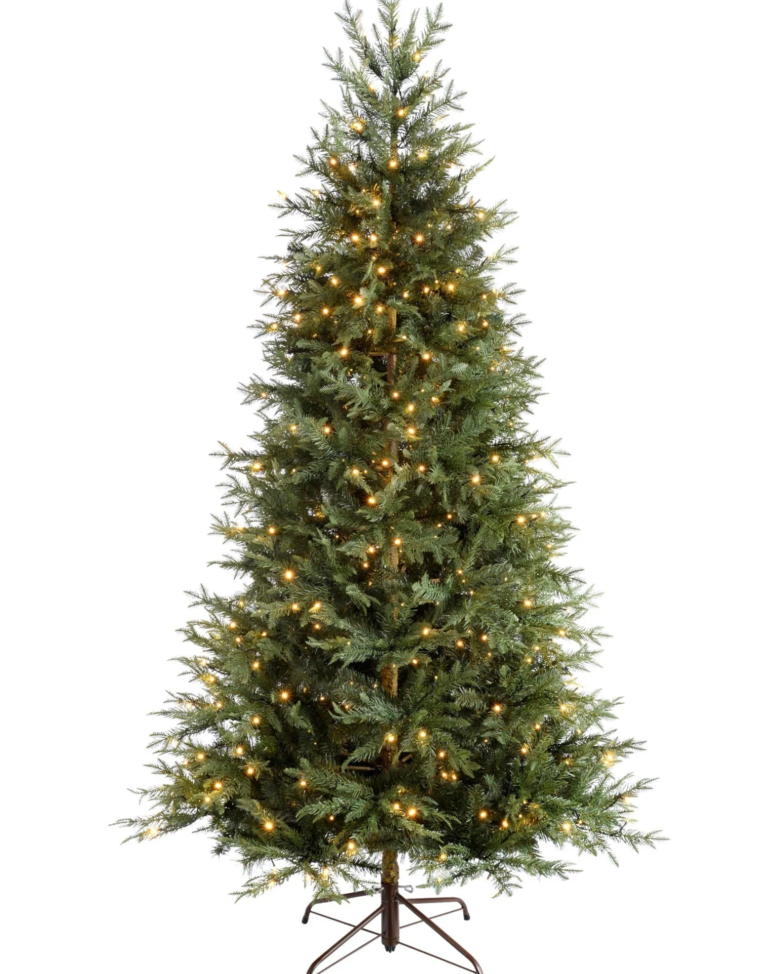 Pre-Lit Mountain Pine Natural Bark Christmas Tree, 7 Ft