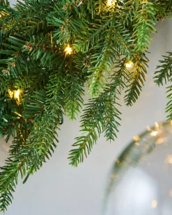 Pre-Lit Multi-Function Douglas Fir Wreath, 60 Cm