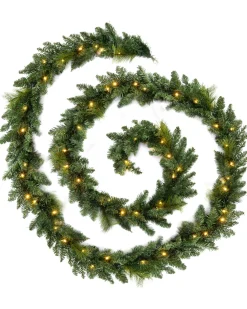 Pre-Lit Multi-Function Garland, 18 Ft