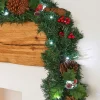 Pre-Lit Natural Decorated Garland, Pinecones & Berries, 9 Ft