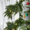 Pre-Lit Natural Fir Garland, 18 Ft