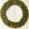 Pre-Lit Natural Fir Majestic Wreath, 1.5 M