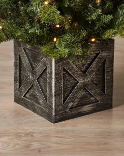Pre-Lit Natural Pine Potted Christmas Tree, 3.5 Ft