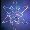 Pre-Lit Northern Star Rope Light Silhouette, Multi-Colour, 64 Cm