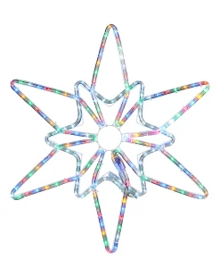 Pre-Lit Northern Star Rope Light Silhouette, Multi-Colour, 64 Cm