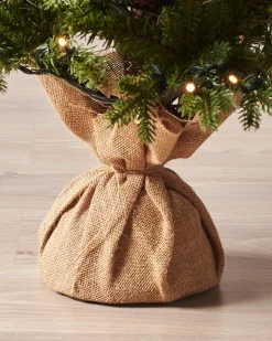 Pre-Lit Norway Spruce Potted Christmas Tree, 4 Ft