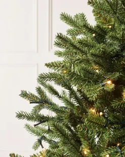 Pre-Lit Norway Spruce Potted Christmas Tree, 5 Ft