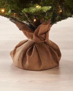 Pre-Lit Norway Spruce Potted Christmas Tree, 6 Ft
