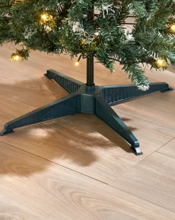 Pre-Lit Pop-Up Frosted Christmas Tree, 6 Ft