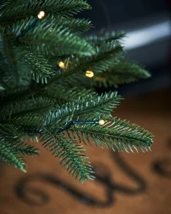 Pre-Lit Potted Alaskan Fir Christmas Tree, 4 Ft
