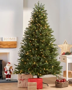 Pre-Lit Regal Spruce Multi-Function Christmas Tree, 7 Ft