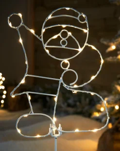 Pre-Lit Santa Pathway Stake Light, 60 Cm