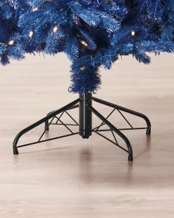 Pre-Lit Sapphire Blue Christmas Tree, 6 Ft