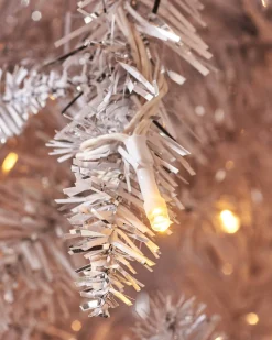 Pre-Lit Shimmering Christmas Tree, 7 Ft