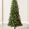 Pre-Lit Slim Christmas Tree, 6 Ft