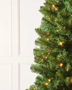 Pre-Lit Slim Christmas Tree, 6 Ft