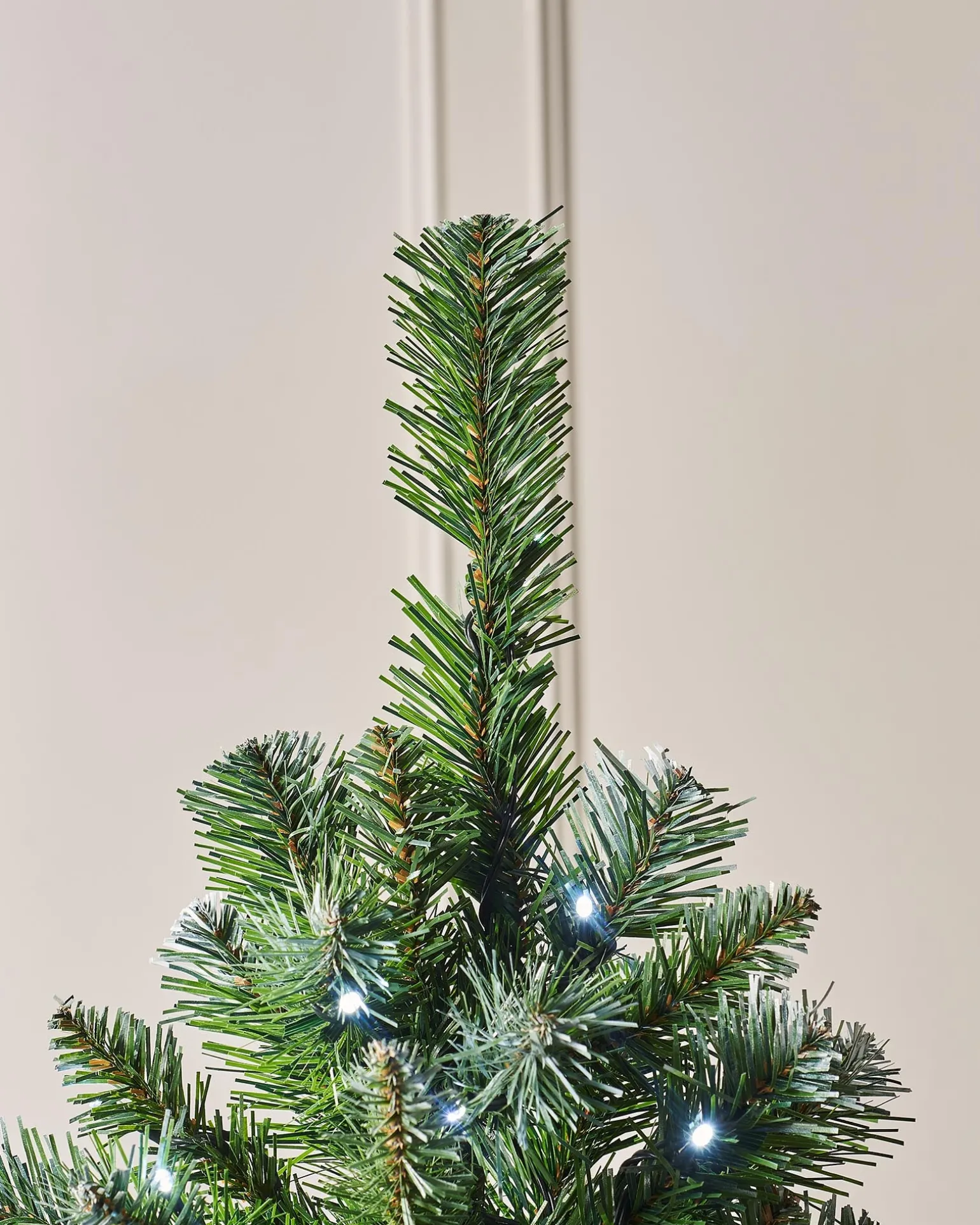 Pre-Lit Slim Frosted Christmas Tree, 6 Ft