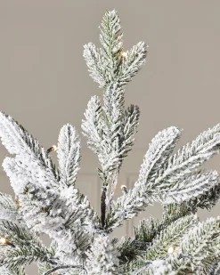 Pre-Lit Snow Flocked Christmas Tree, 6.5 Ft