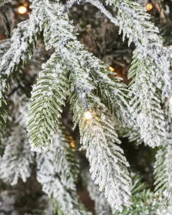 Pre-Lit Snow Flocked Christmas Tree, 7.5 Ft