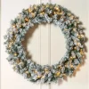Pre-Lit Snow Flocked Majestic Wreath, 1 M