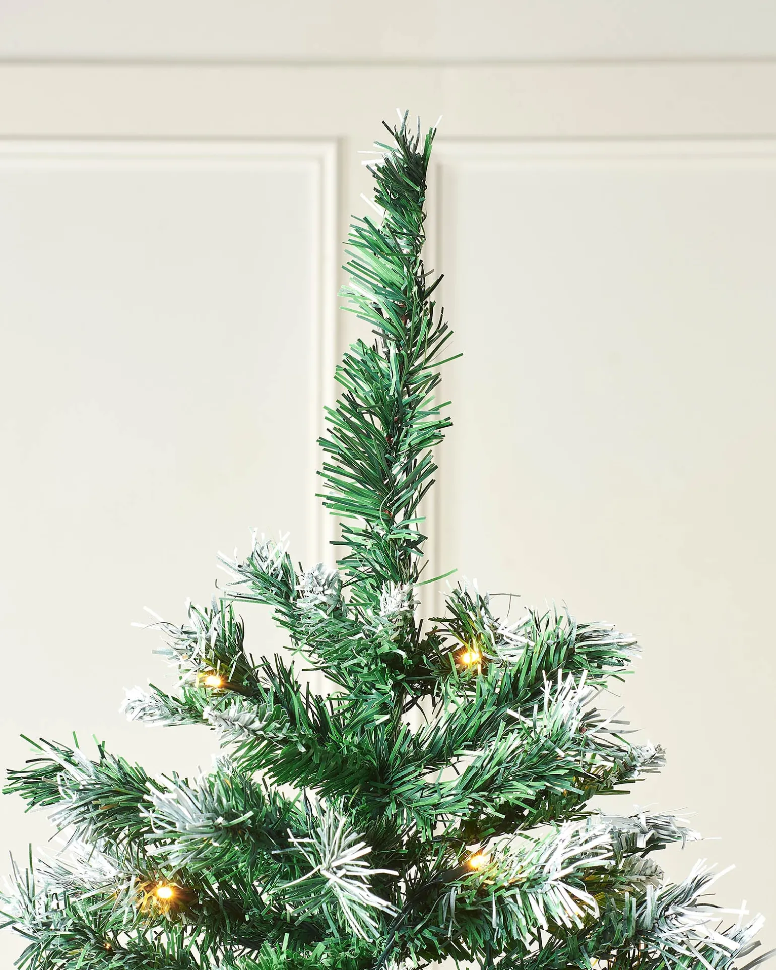 Pre-Lit Snow Flocked Mixed Pine Christmas Tree, 7 Ft