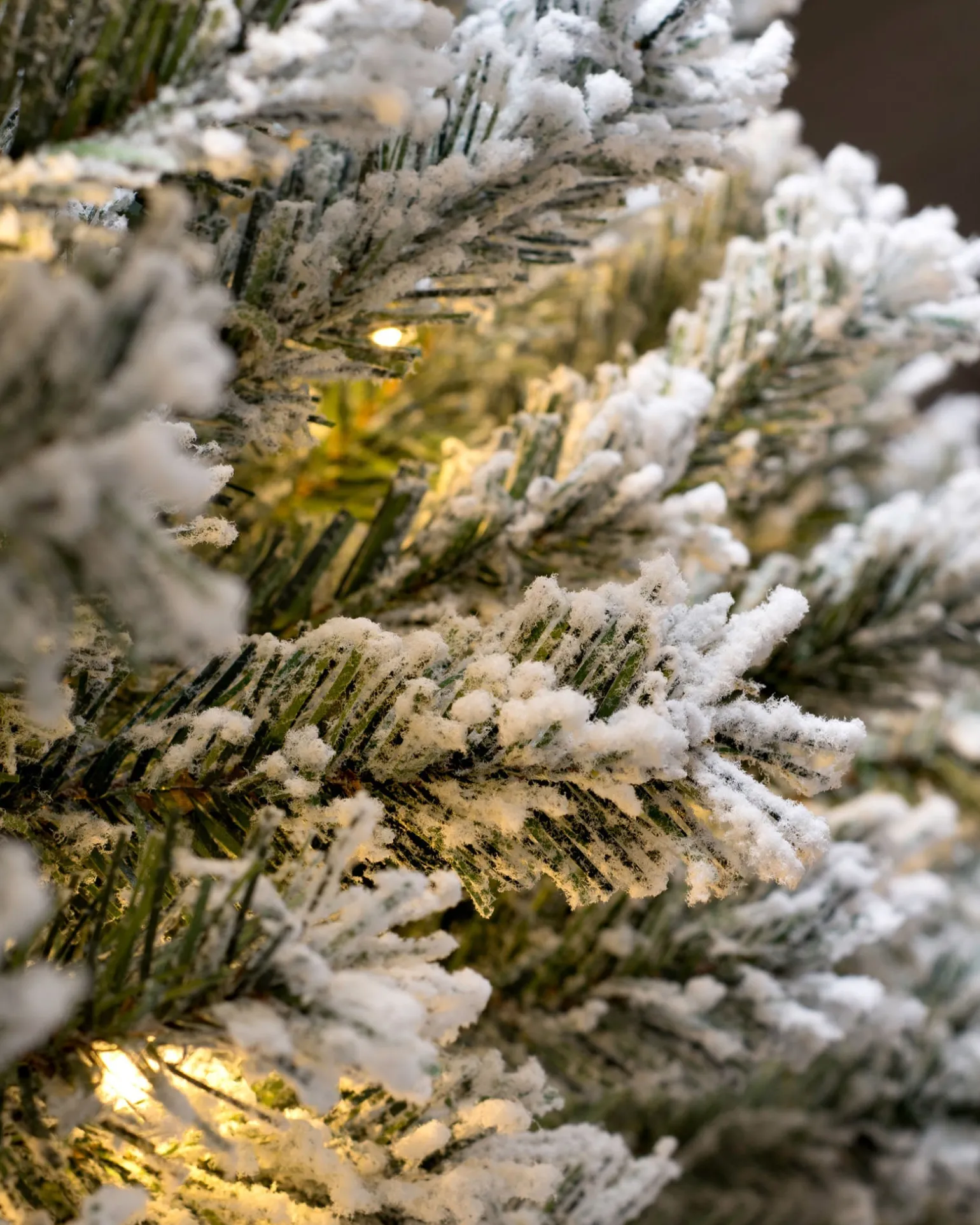 Pre-Lit Snow Flocked Pop-Up Christmas Tree, 5 Ft