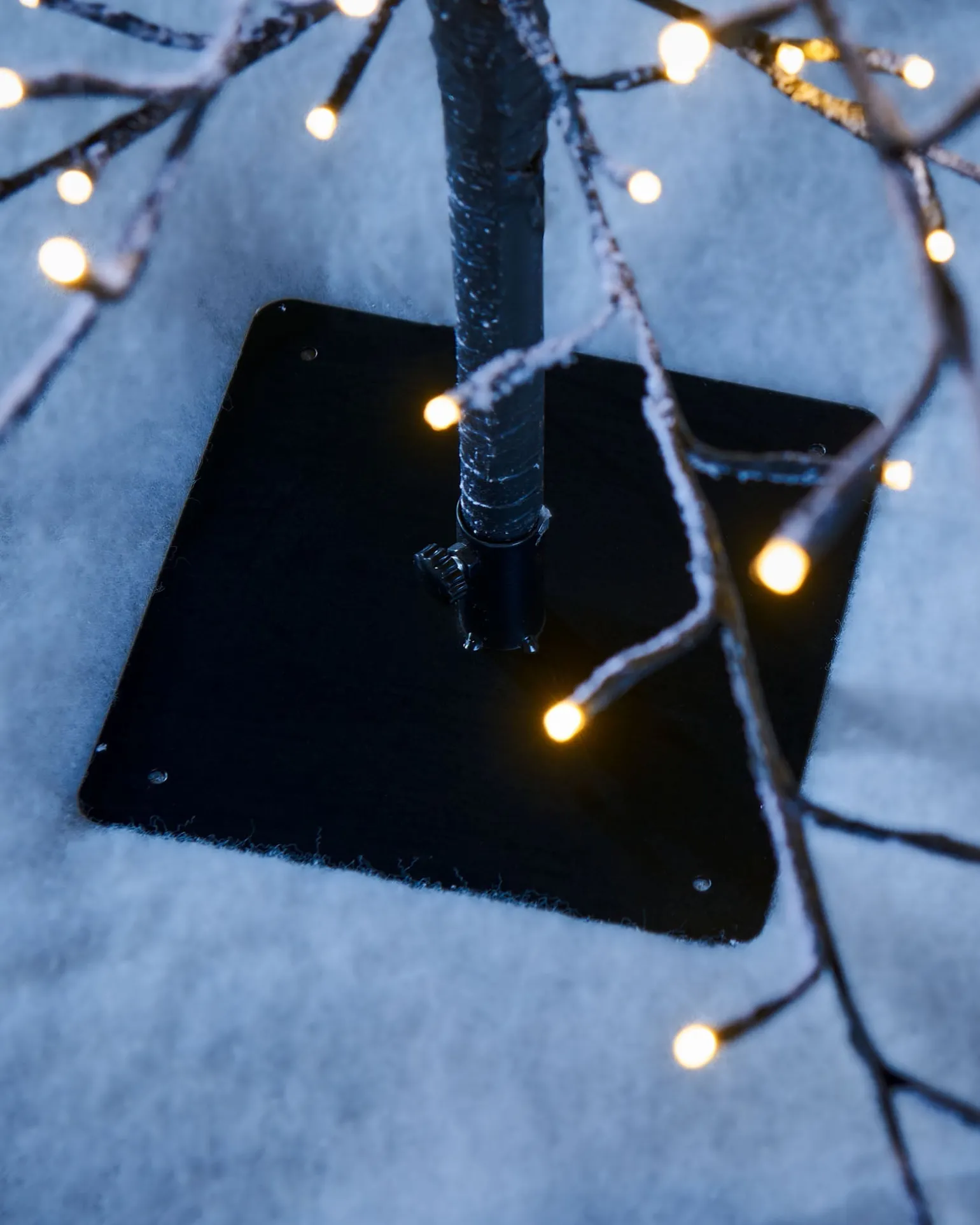 Pre-Lit Snow Flocked Twig Tree, 6 Ft