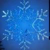 Pre-Lit Snowflake Rope Light Silhouette, 90 Cm