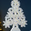 Pre-Lit Snowflake Tree Table Christmas Decoration, 39.5 Cm