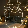 Pre-Lit Snowman Pathway Stake Light, 60 Cm