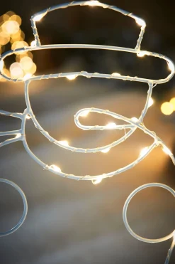 Pre-Lit Snowman Pathway Stake Light, 60 Cm