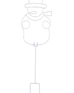 Pre-Lit Snowman Pathway Stake Light, 60 Cm