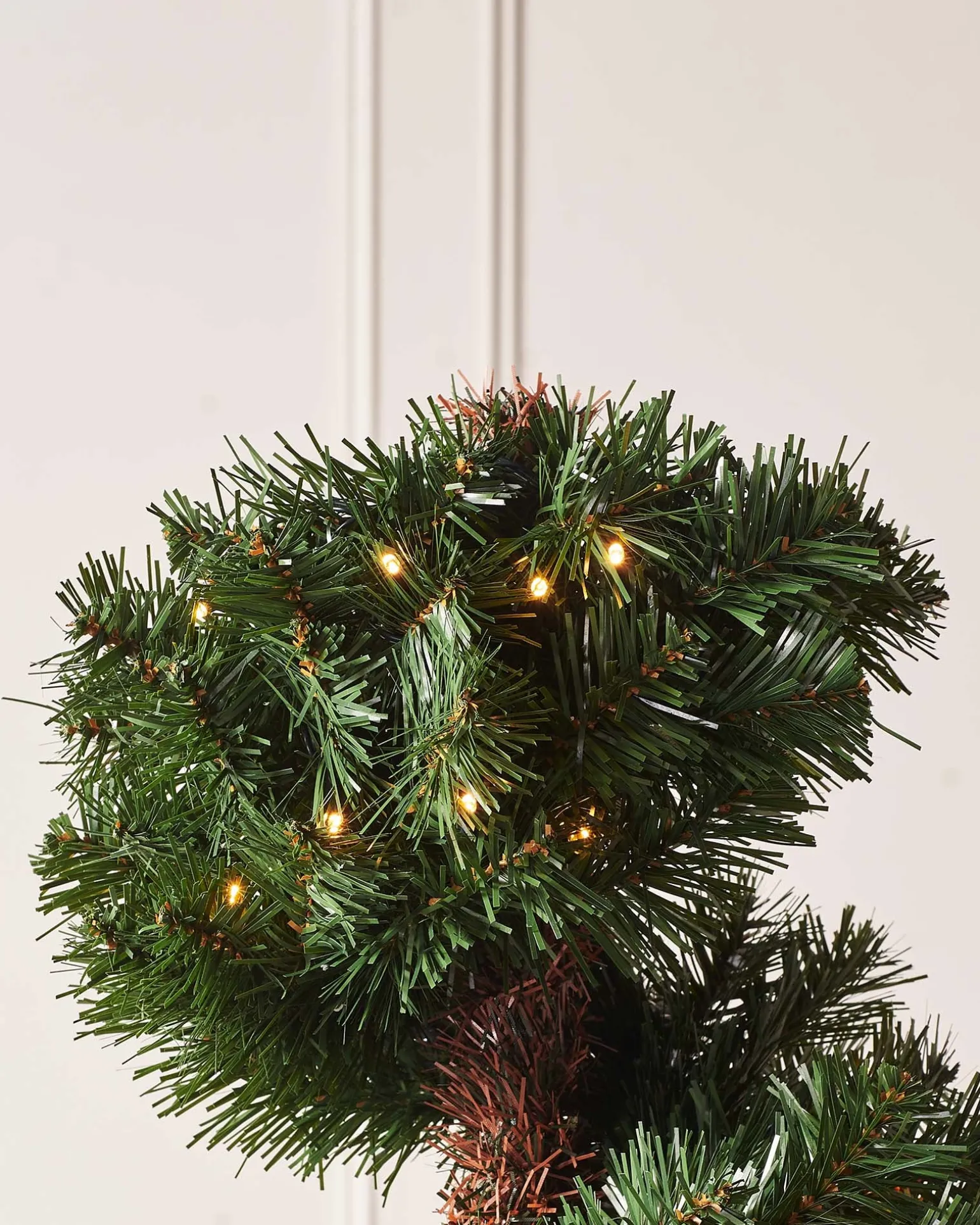 Pre-Lit Spiral Potted Christmas Tree, 6 Ft