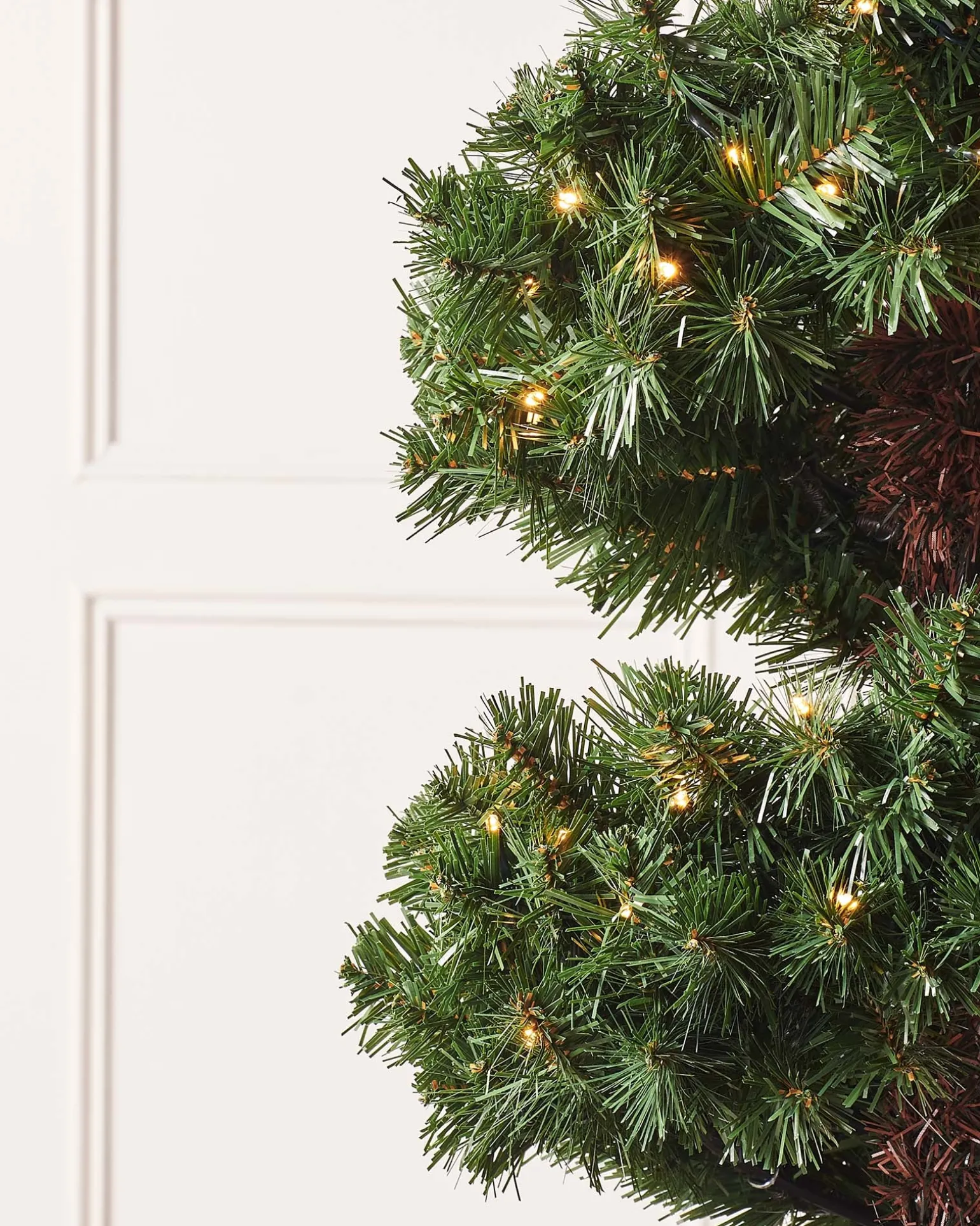 Pre-Lit Spiral Potted Christmas Tree, 6 Ft