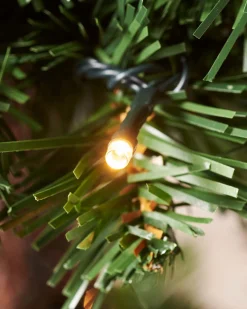 Pre-Lit Spiral Potted Christmas Tree, 6 Ft