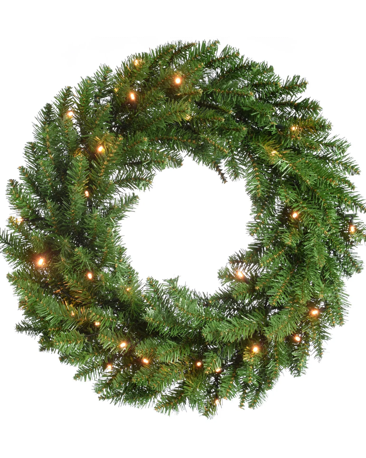 Pre-Lit Timberland Spruce Wreath, 60 Cm