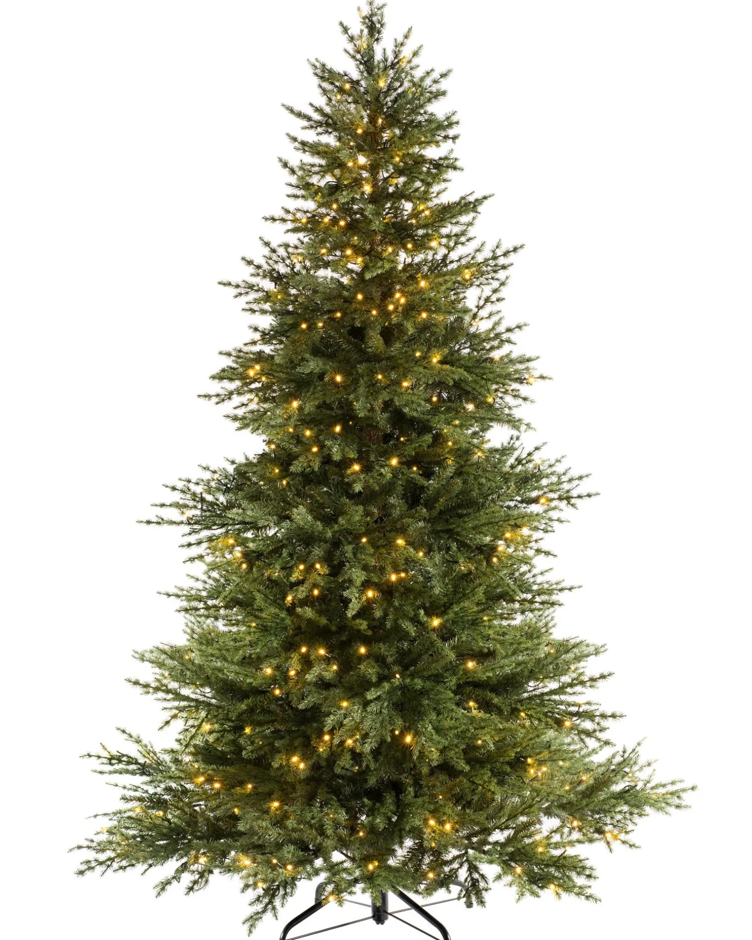Pre-Lit Traditional Fir Multi-Function Christmas Tree, 6 Ft
