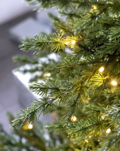 Pre-Lit Traditional Fir Multi-Function Christmas Tree, 7 Ft