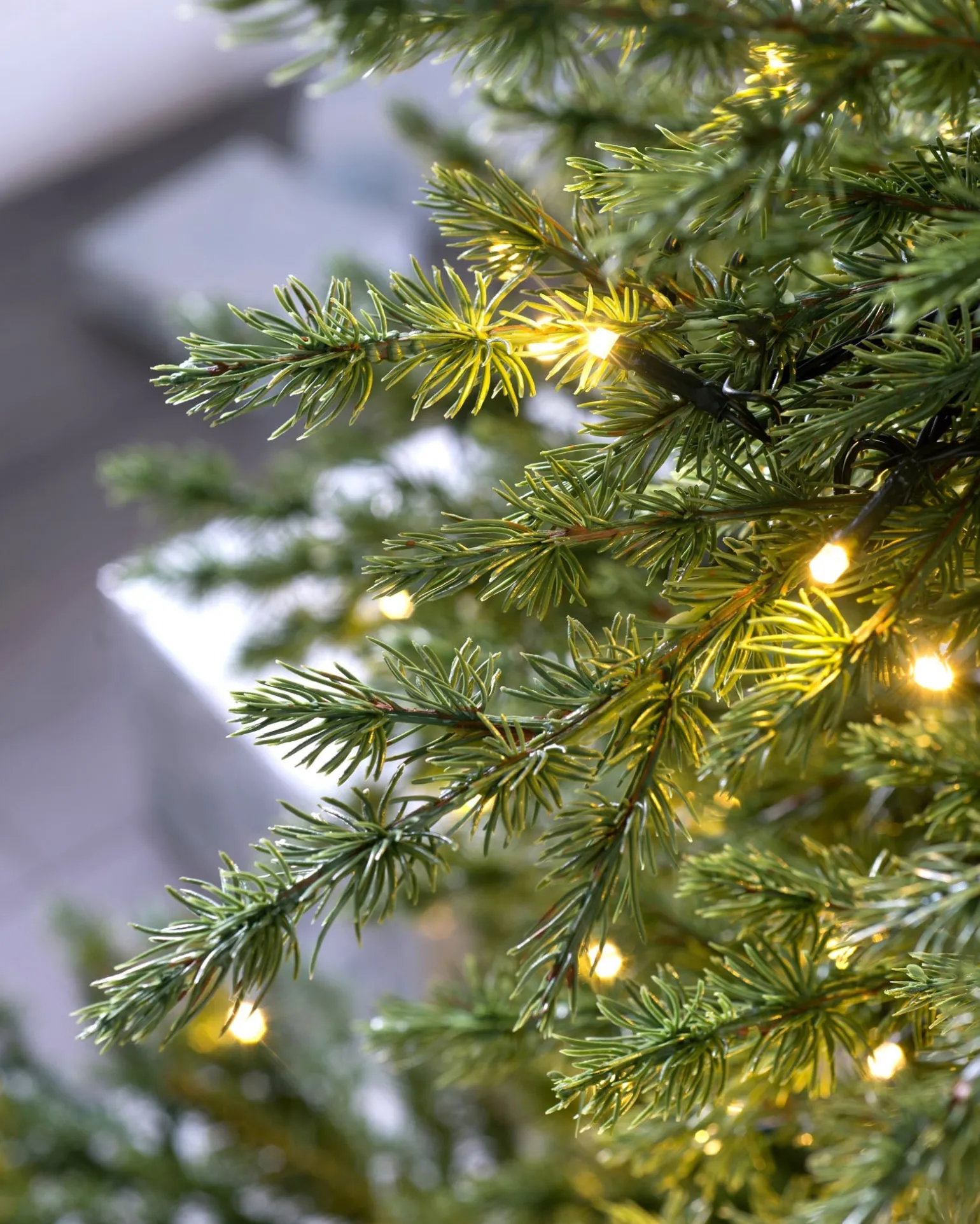 Pre-Lit Traditional Fir Multi-Function Christmas Tree, 8 Ft