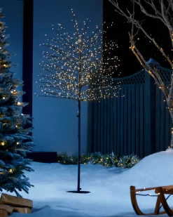 Pre-Lit Twig Tree, 6 Ft