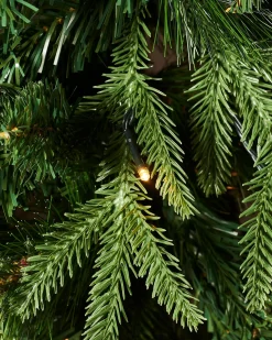 Pre-Lit Victorian Mixed Tip Berries & Pinecones Christmas Tree, 7 Ft