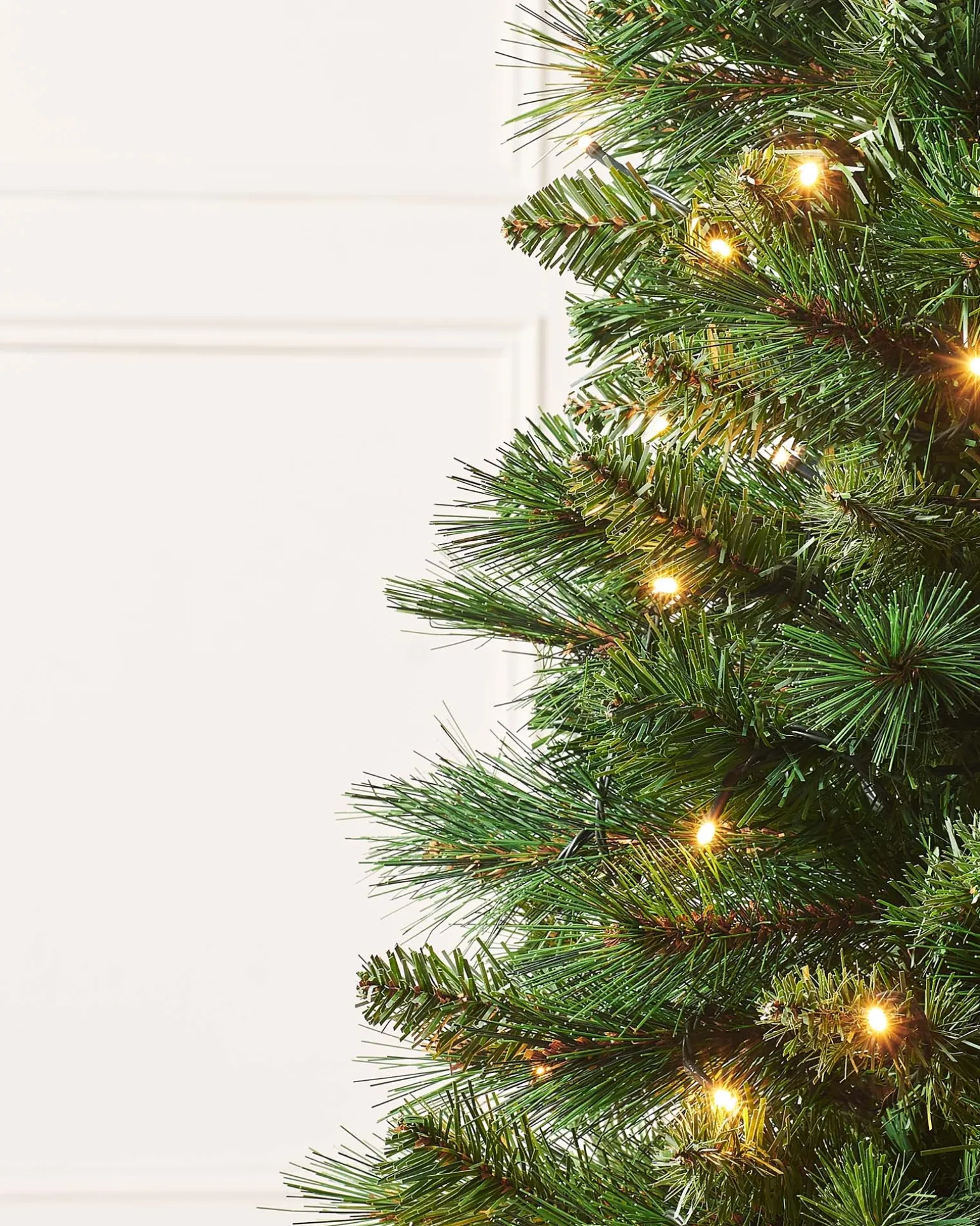 Pre-Lit Victorian Pine Christmas Tree, 4 Ft