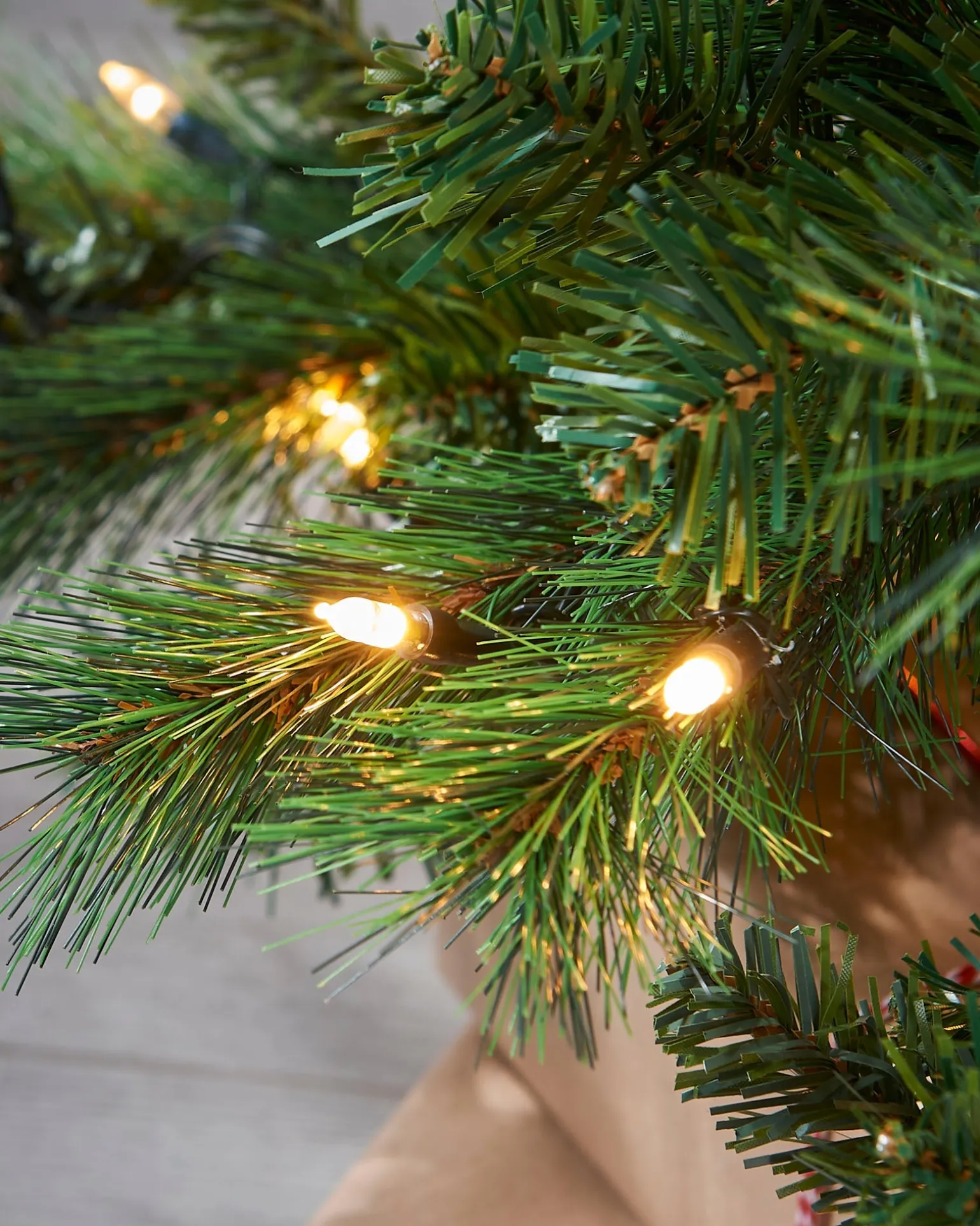 Pre-Lit Victorian Pine Multi-Function Christmas Tree, 7 Ft