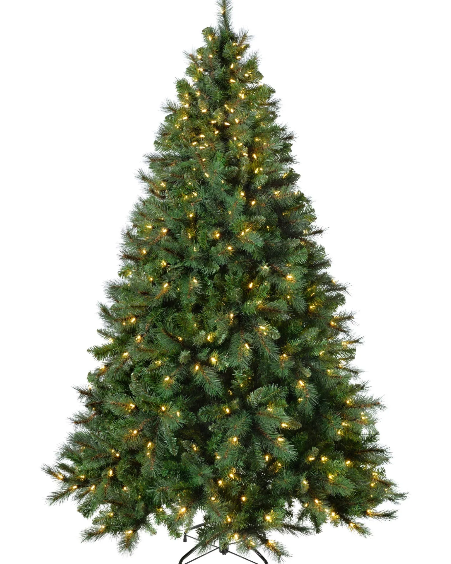 Pre-Lit Victorian Pine Multi-Function Christmas Tree, 7 Ft